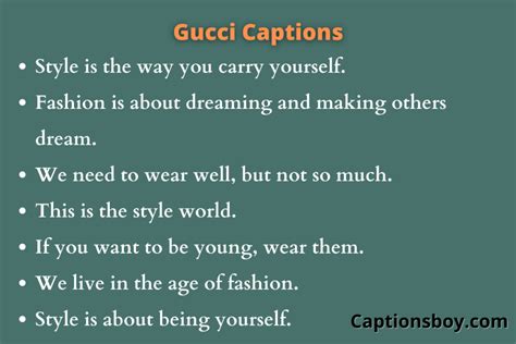 gucci shoes caption|Gucci style captions.